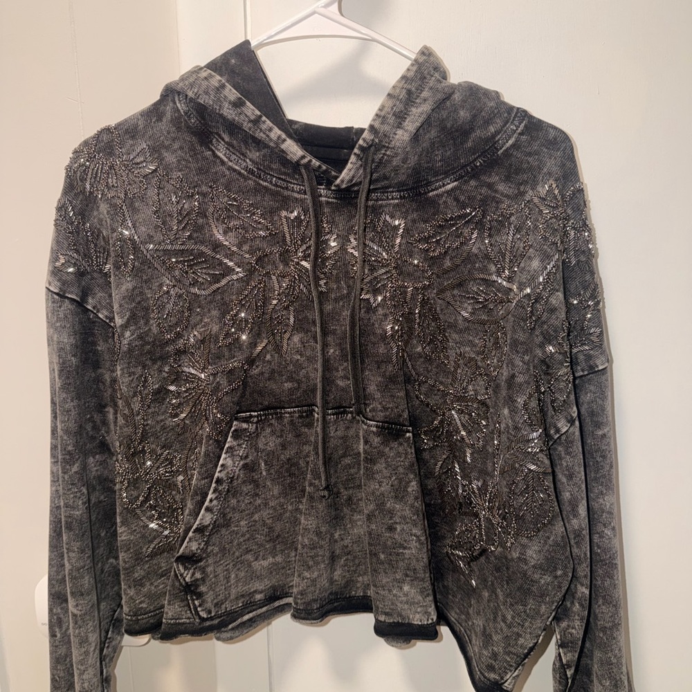 Idyllwind Charcoal Embellished Hoodie